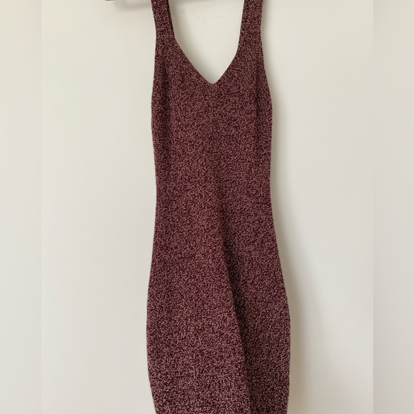 Wilfred Aritzia Marled Burgundy Red Sweater Dress in Burgundy size Medium - Picture 7 of 11